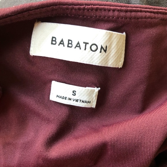 Aritzia Babaton Contour ‘90s Bodysuit sz S in Rich Maroon - Picture 4 of 6
